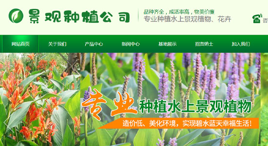景观树木种植类网站模板